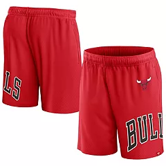 Branded Red Chicago Bulls Free Throw Mesh Shorts