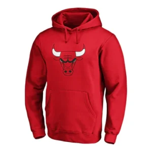 Chicago Bulls Fanatics Primary Logo Red Hoodie