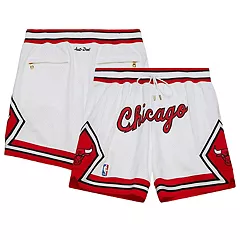 Mitchell & Ness White Chicago Bulls Shorts